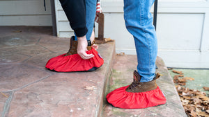 Shoe In Red Reusable Washable Shoe & Boot Covers - 1 Pair